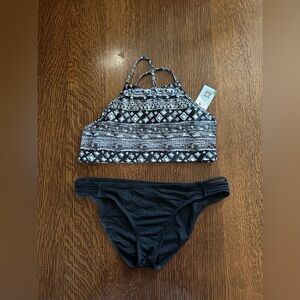 Black & White Patterned Bikini Set